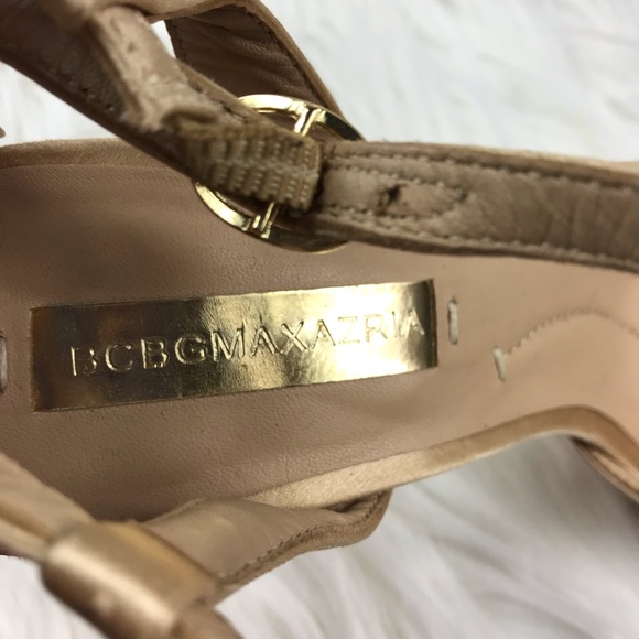 BCBGMaxAzria Champagne Gold Heels - Picture 5 of 6